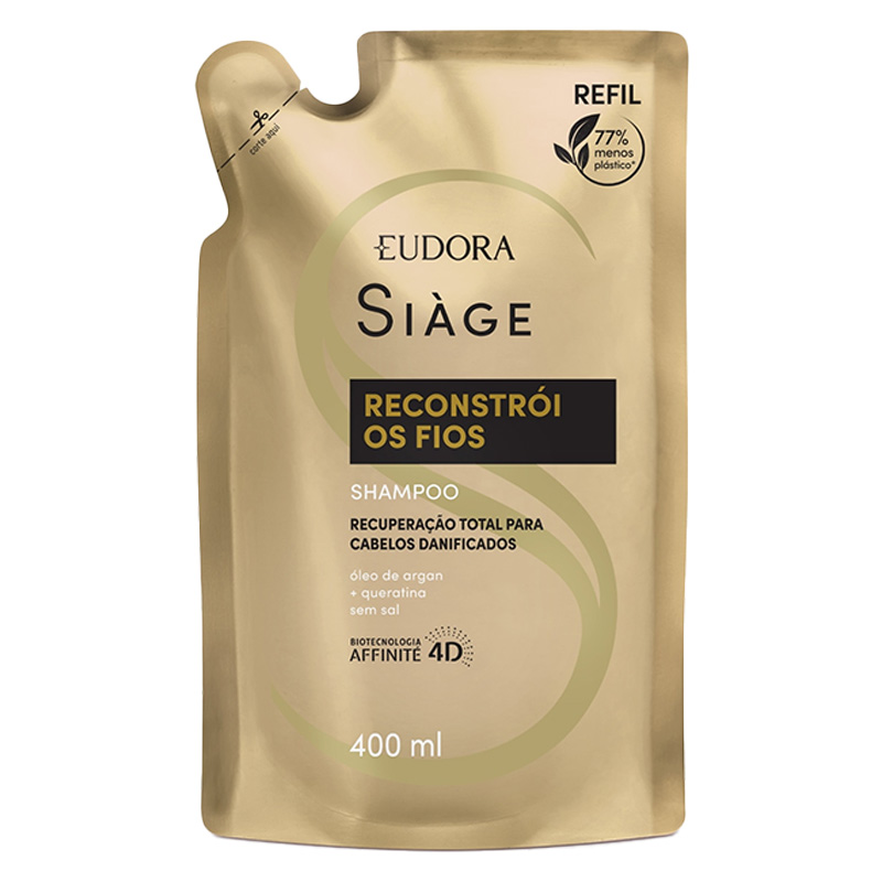 Eudora Siàge Reconstrói os Fios - Refil Shampoo 400ml