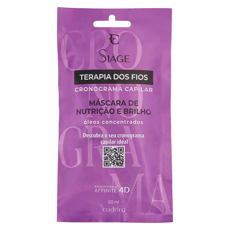Eudora Siàge Cronograma Capilar - Máscara Nutrição 8x60ml
