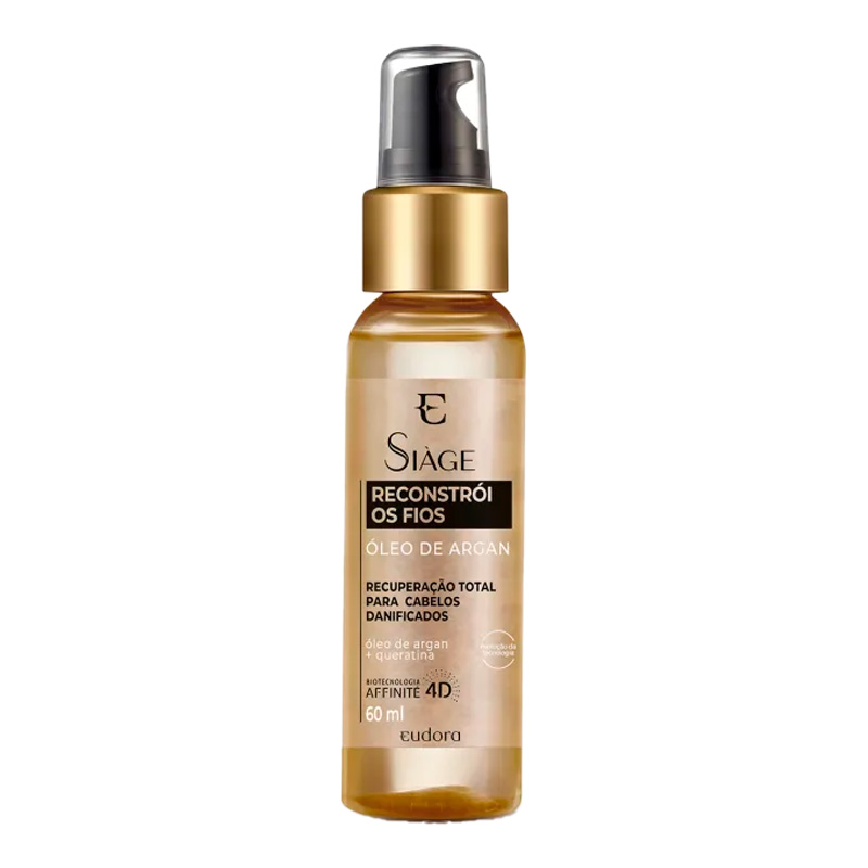 Eudora Siàge Reconstrói os Fios - Óleo Capilar de Argan 60ml