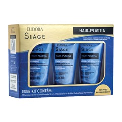 Eudora Siàge Hair Plastia - Kit Shampoo 50ml + Condicionador 50ml + Máscara 50ml