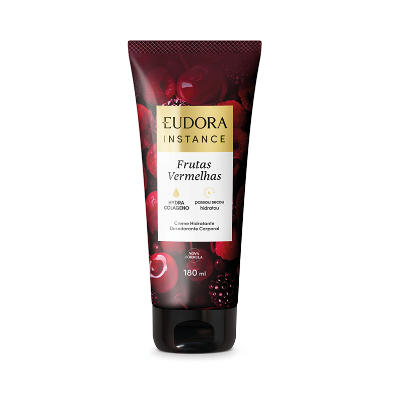 Eudora Instance Frutas Vermelhas - Hidratante Desodorante Corporal 180ml