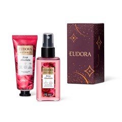Eudora Instance Rosa Absoluta - Kit Presenteável Hidratante de Mãos 30g + Spray Corporal 75ml