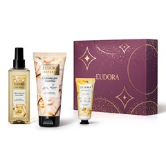 Eudora Instance Amor - Kit Presenteável Body Splash 200ml + Creme Hidratante Corporal 180ml + Creme Hidratante de Mãos 30g