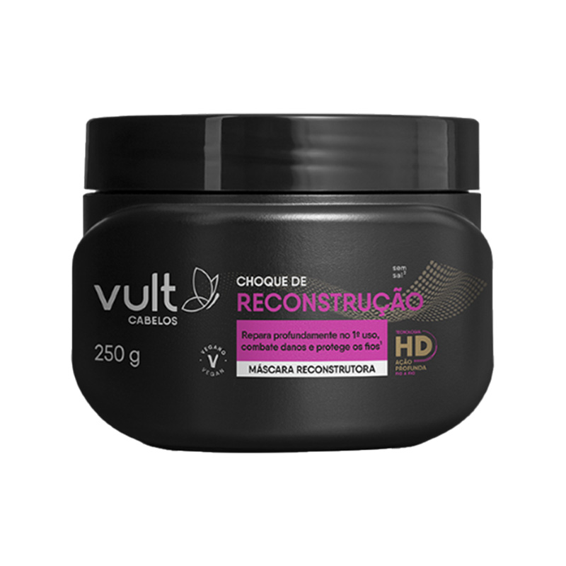 Vult Cabelos Choque de Reconstrução - Máscara Capilar 250g