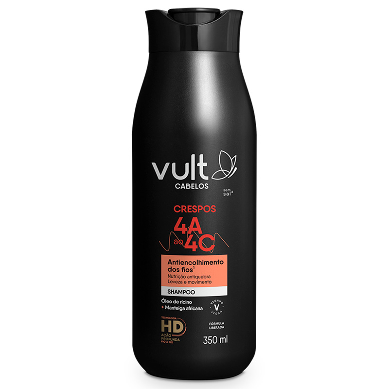 Vult Cabelos Crespos 4A ao 4C - Shampoo 350ml