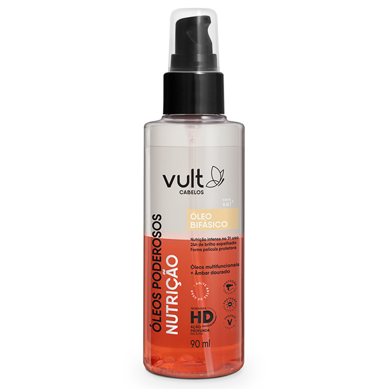 Vult Cabelos Nutrição Óleos Poderosos - Óleo Capilar Bifásico 90ml