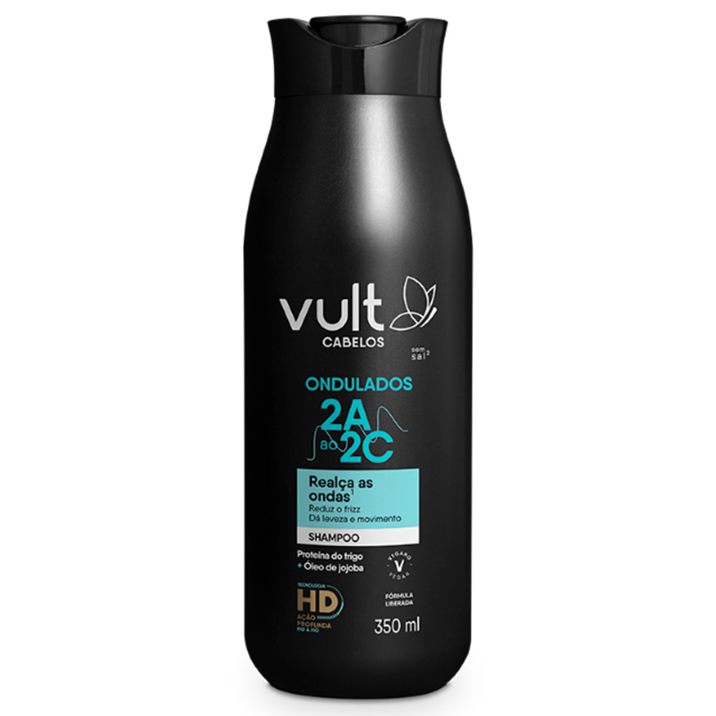 Vult Cabelos Ondulados 2A ao 2C - Shampoo 350ml