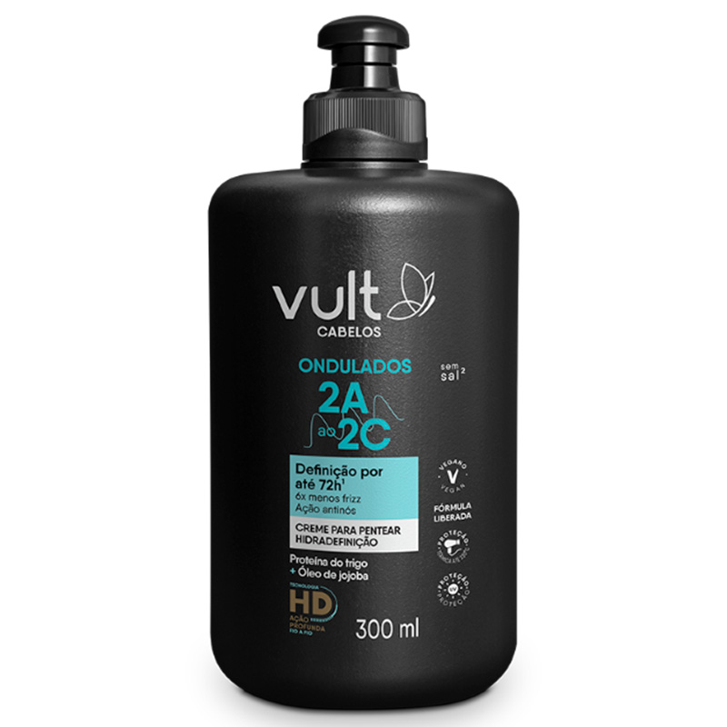 Vult Cabelos Ondulados 2A ao 2C - Creme de Pentear 300ml
