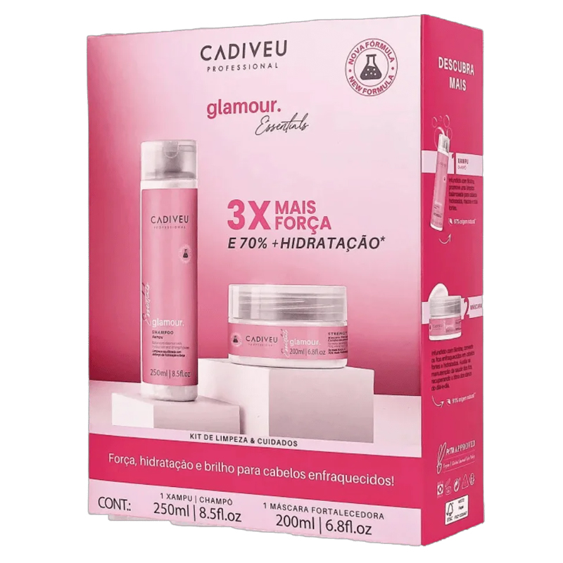 Cadiveu Glamour - Kit Shampoo 250ml + Máscara 200ml