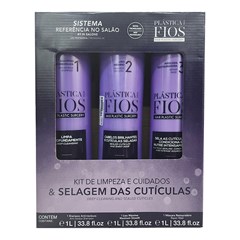 CADIVEU KIT SEL SH+SERUM+COND 1L PROF