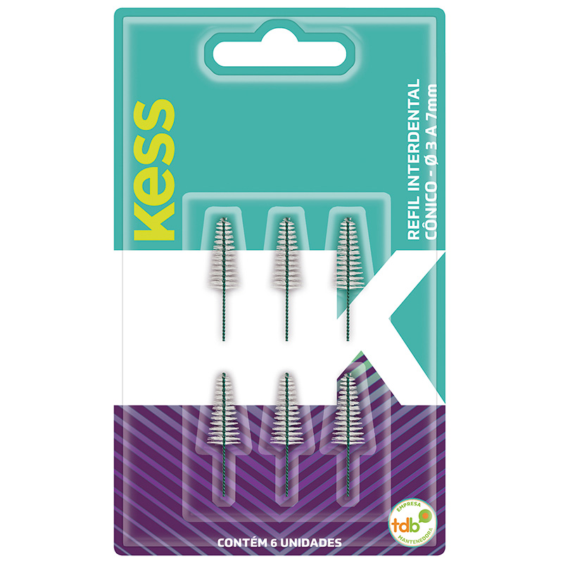 Kess - Refil Interdental Cônico com 6 - Ref. 1993