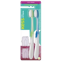 Kess Clear Extreme - Pack com 2 Escovas Dentais Macias - Ref. 2092