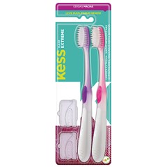 Kess Clear Extreme - Pack com 2 Escovas Dentais Macias - Ref. 2092