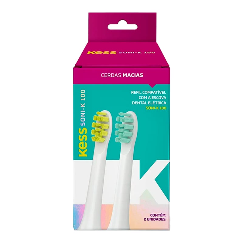 Kess SONI-K 100 - Refil Escova Dental Elétrica com 2 unidades - Ref. 2526