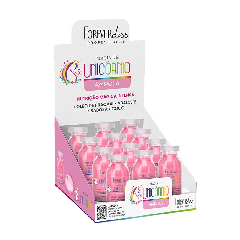 Forever Liss Magia de Unicórnio - Display de Ampolas 12x15ml