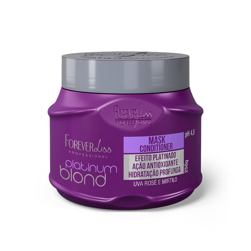 Forever Liss Platinum Blond - Máscara Capilar Matizadora 250g