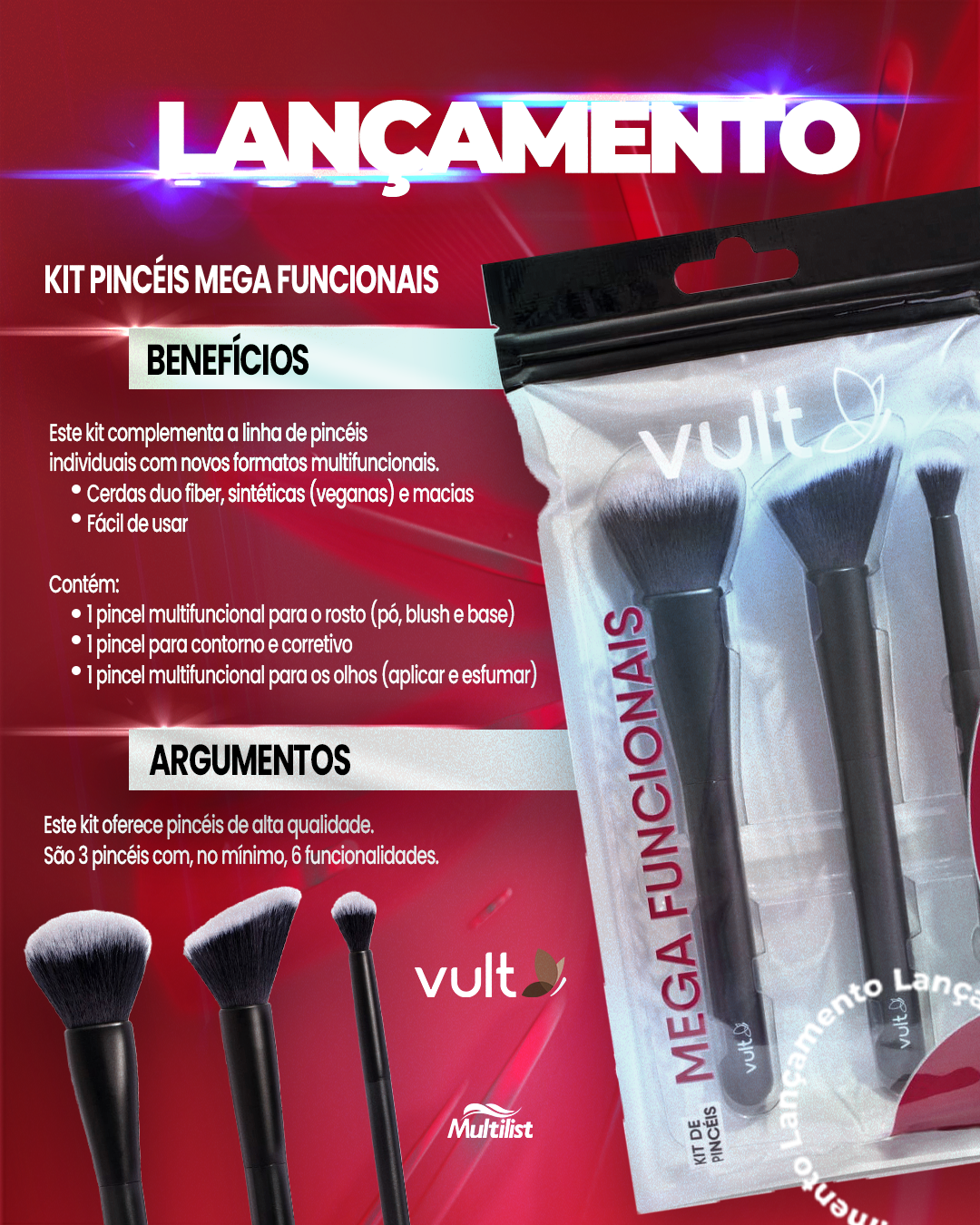 Kit pincéis